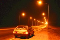 Световой "туннель" от Темиртау до Караганды