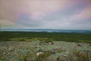 Вид на Умбозеро от ловозерского ГОКа