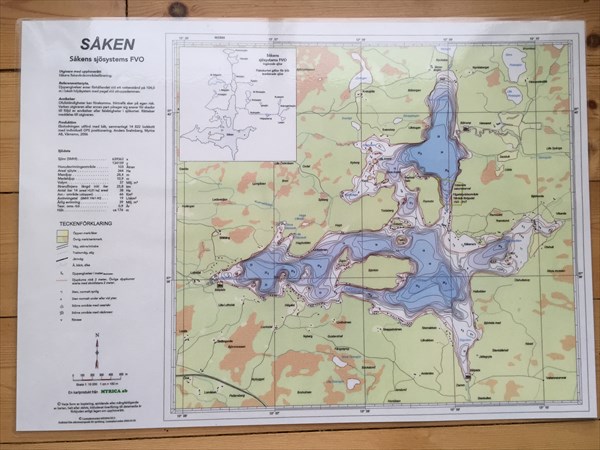 Карта озера Сален, на берегу которого мы жили