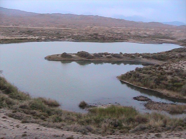 Соленое озеро Каракель