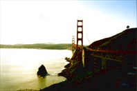 Мост Золотые Ворота 2-город Сан-Франциско