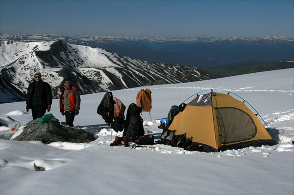 1 лагерь в ледниках