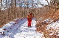 Спуск с Нижнего Шелена в Громовку