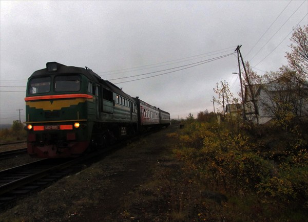 Поезд Мурманск- Никель