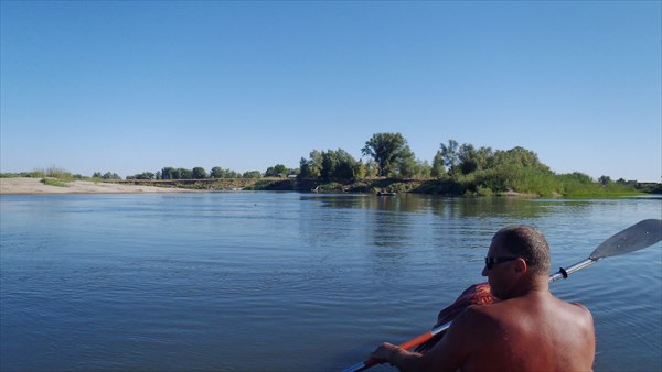 Стрелка протоки Войченок и реки Борисовка.