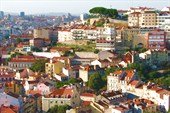 Фото 60. Вид на Лиссабон со стен крепости Сан-Жоржи