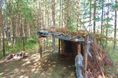 Рыбацкая стоянка, шалаш.