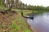 Можно вести лодку по берегу