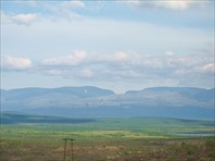 Вид на Хибины с Мурманской трассы