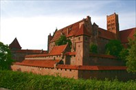 Знаменитый рыцарский замок Мальборк-город Мальборк