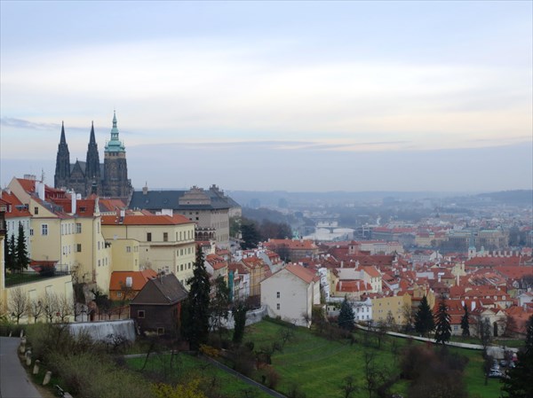 Страговский монастырь вид на Прагу