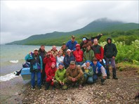 Камчатка. Наша группа на Курильском озере