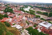 Тбилиси, вид сверху