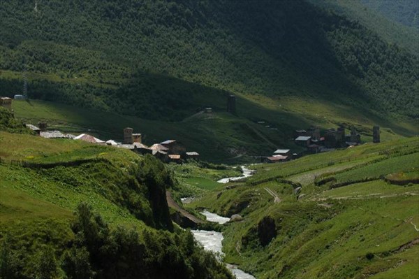 Сванетия. ущелье горы Шхара