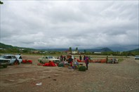 Минирынок на выезде из Псоу-пограничный переход Псоу