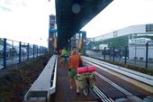 Въезжаем на паром до Веллингтона.