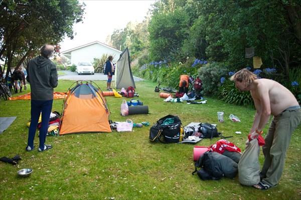 Утро 17 дня. Кемпинг в Greymouth