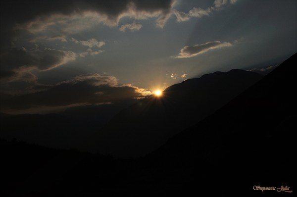 Закат в долине Чулышмана