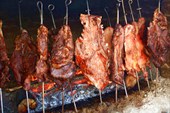 Мясо на гриле. Город Пайпа. Колумбия