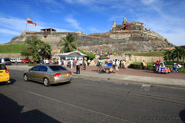 Крепость Сан Филипе де Барахас. Картахена. Колумбия