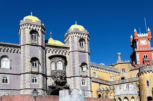 Pena Castle in blue sky