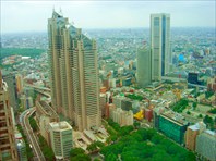 Панорама Токио, вид с мэрии города