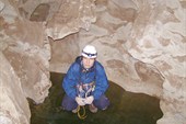 пещера `Труба` замёрзший сифон