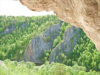 Вид из Голубиной пещеры