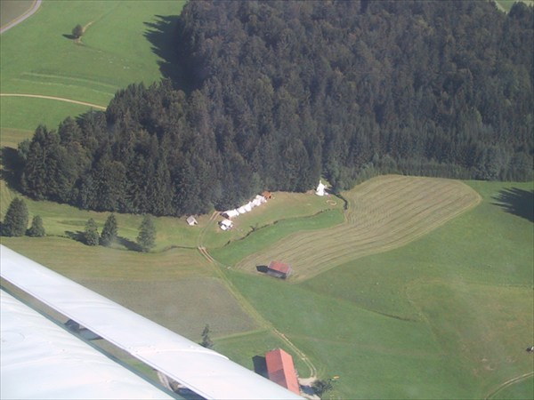 Вид лагеря с самолета