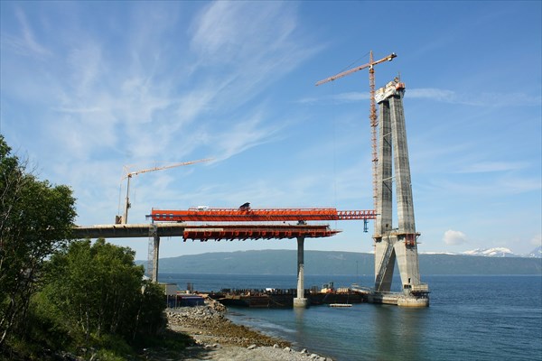 Строящийся мост Halogalandsbrua