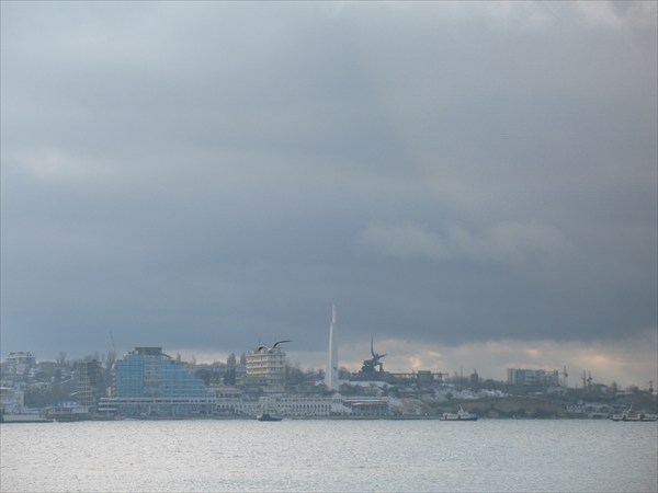 Вид на Севастополь с моря