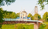 Пешеходный мост-город Зубцов