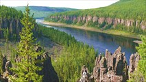 Панорама Подкаменной Тунгуски на притоке Уксиктэ