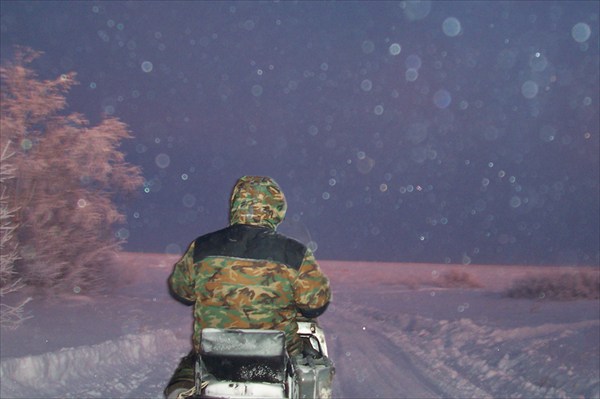 Поездка на буране по зимнику в пос. Белоярск