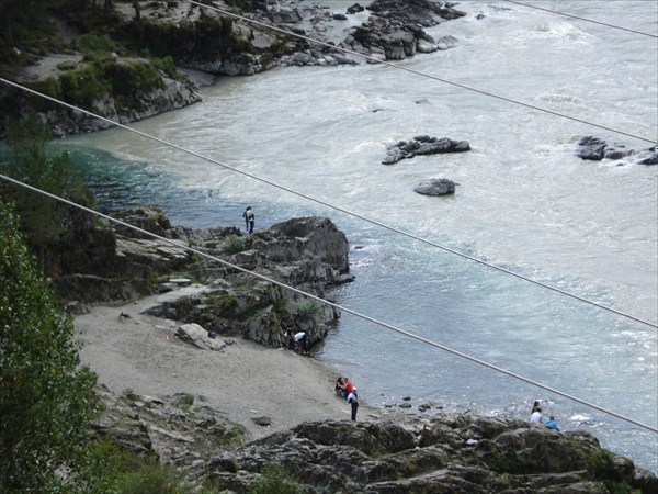 впадение р.Чемал в р.Катунь