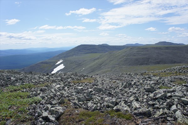 Вид на перевалы.