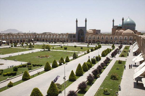 Вид на центральную площадь Исфахана