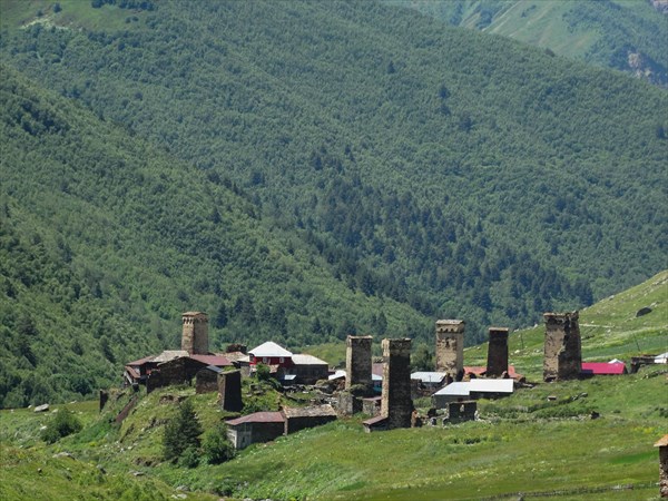 Высокогорное село Ушгули .Сванетия .Грузия