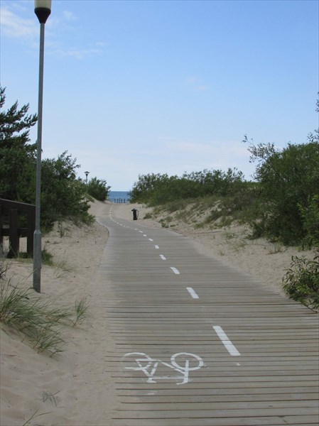 Велодорожка на пляж