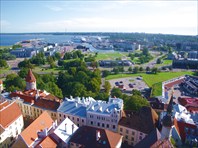 Вид на Таллинн с церкви Св.Олафа