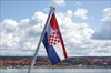 на фото: Хорватский флаг