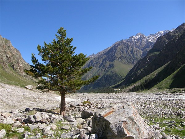 долина Адыр-Су выше альплагеря