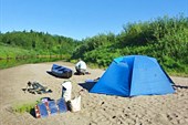 Стоянка на песочке