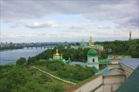 Киев панорама от лавры-город Киев