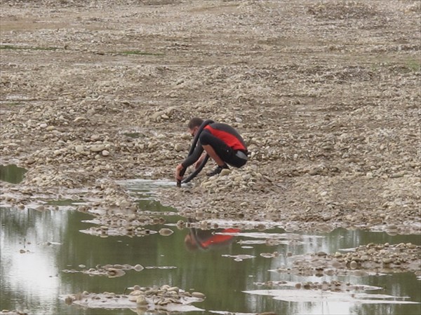 Проверка заклеенной камеры на реке Ходзь