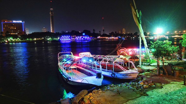 Причал на реке Нил в Каире