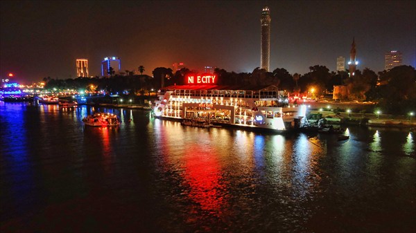 Причал на реке Нил в Каире