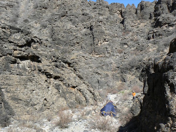 Первая стоянка в каньоне