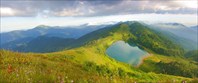 Панорама-озеро Хуко