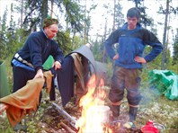 Ночевали на болоте